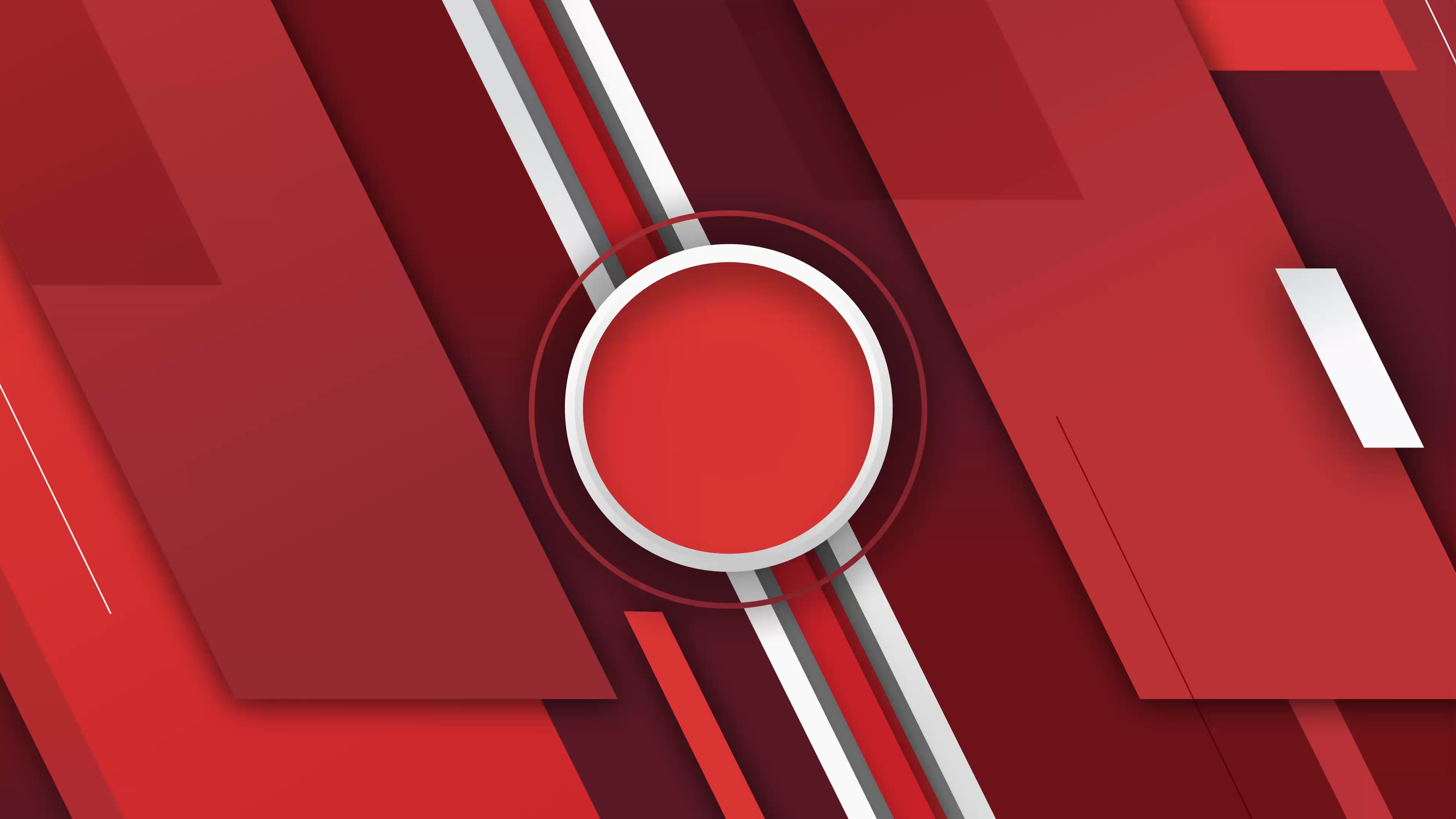 Various red and white geometric shapes